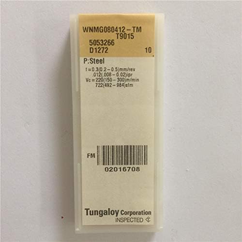 Смилане на плоча, циментиран TUNGALOY FINCOS WNMG080412-TM T9015 Оригиналната