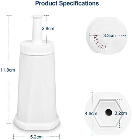 Филтър Ouxunus - Заменяеми филтър за вода, който е съвместим с Breville Sage Claro Swiss Oracle, Barista & Бамбино - Сравни с детайли #BES008WHT0NUC1.(Опаковка от 8 броя)
