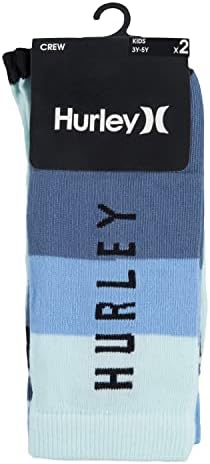 Мъжки чорапи Hurley от 2-те опаковки Активна ежедневни плетени Crew Socks
