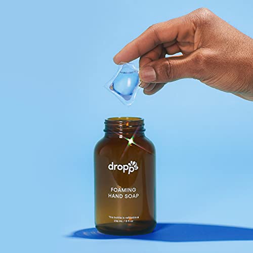 Пенящееся сапун за ръце dropps, 4 опаковки: Лимонена върбинка (в капсули) | С алое вера и хидратиращи кремове | Получава 4 бутилки сапун На базата на естествени растителн?