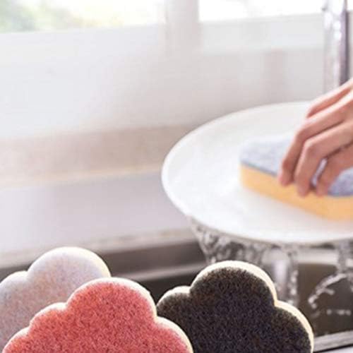 Аксесоари Hemoton Тел за миене на чинии 12 бр. Гъба-Пилинг За Почистване на Кухненска Гъба С Облак Дизайн Инструменти