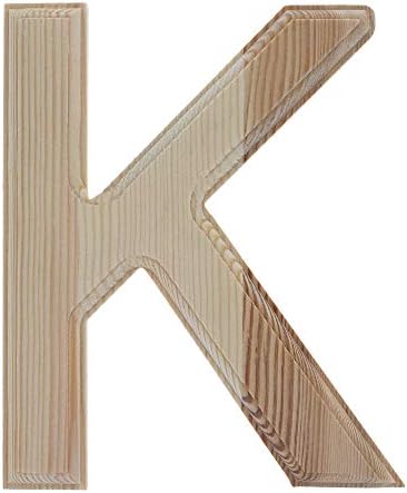 БестПисаный Недовършени Дървени шрифт Arial с буквата K (6,25 инча)