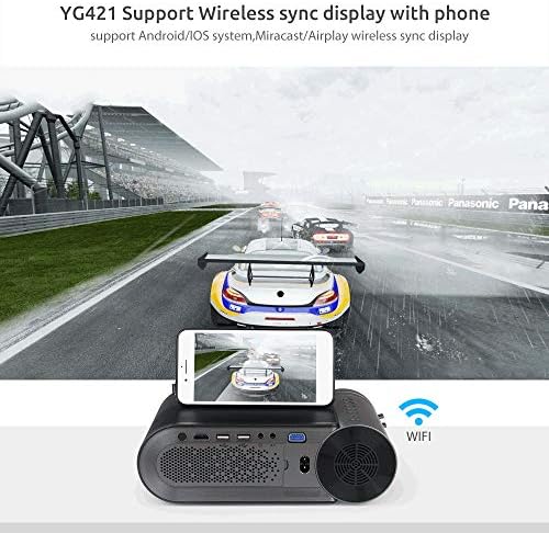 Мини проектор WDBBY YG420 с вградена 720P преносим видео led за многоэкранного смартфон 1080PYG421-проектор (Размер: