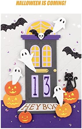 XINHAX Режещи Печати на тема Хелоуин, С Надпис Happy Halloween Тикви Призрак Метални Печати За Направата на Хартиени