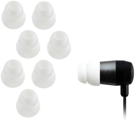 Сменяеми силиконови слушалки Xcessor с двойна мембрана, наставка, заострени, 4 на двойки (комплект от 8 броя). Съвместим с повечето