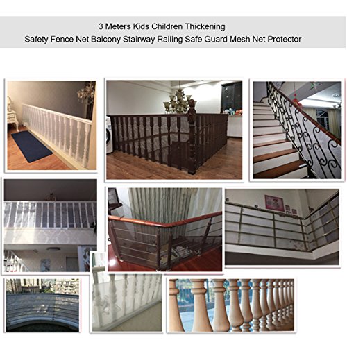 Вътрешната Мрежа е За Парапети на балкони и стълбища, Здрава Защитна Мрежа за парапет за домашни любимци за деца