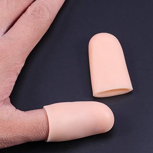 Латексови Ръкавици LIOOBO, 2 бр., Подложки за пръсти, Защитни Ръкавици за подкрепа на пръстите, Капачки За отпечатъци,