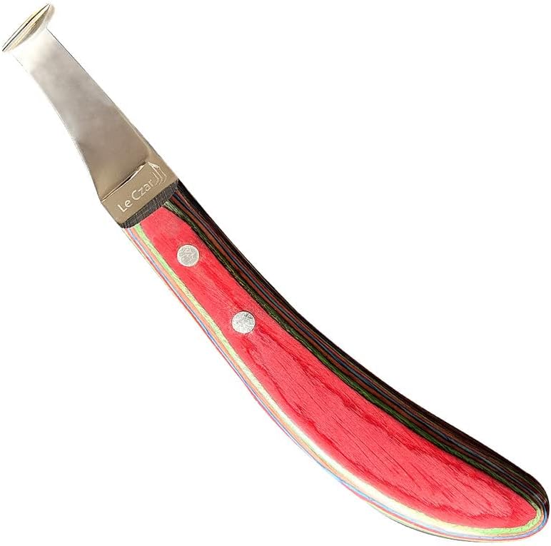 Комплект за грижа за предходната година премиум-клас LeCzar: Японски нож за копита с петлевым острие от неръждаема
