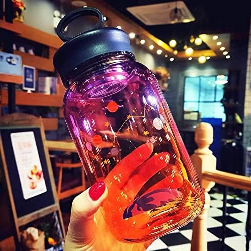 Дантелено Градиентное Цветно Стъкло на Звездното Небе с Изтичане на чай Преносима Креативна Чаша За Вода Glass D Little