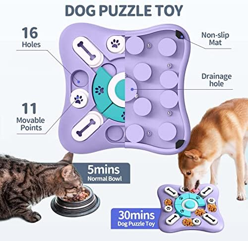 Играчки-Пъзели Udofine за кучета, Интерактивни Играчки за Кучета, Пъзел-Деликатес за кучета за тренировка IQ и умствено