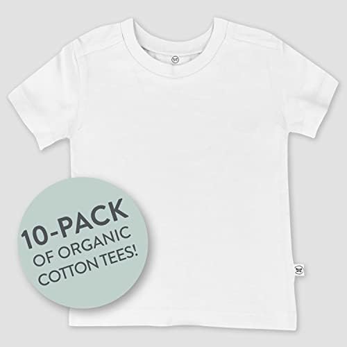 HonestBaby Детска Тениска от Органичен Памук с къс ръкав Multipack