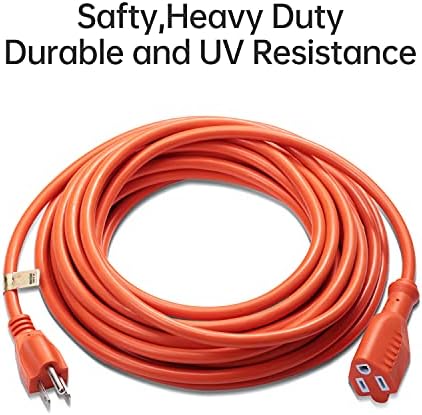 Водоустойчив удължителен кабел за захранване, посочен в UL, DanYee за стая / на улиците (на етикет е посочено от