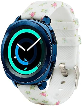 Съвместим с Samsung Galaxy Watch 4 Band /Active 2 Каишка за ръка за часовника 40 мм 44 мм / Watch 4 Classic 46 мм 42 мм/ Watch 3 41 мм/Watch 42 мм, 20 мм Цветен Спортен каишка Гривна за жени, Мъже