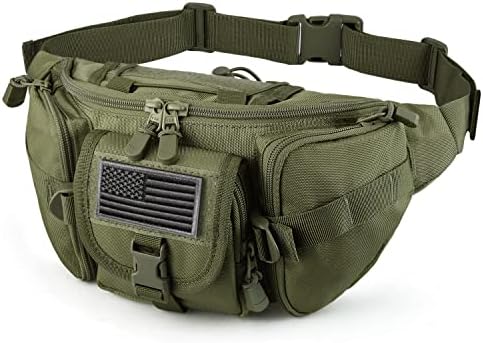 Тактическа Поясная чанта SOWHUP, Военна Поясная чанта с американската нашивкой, Универсална Чанта за колан за Риболов и разходки