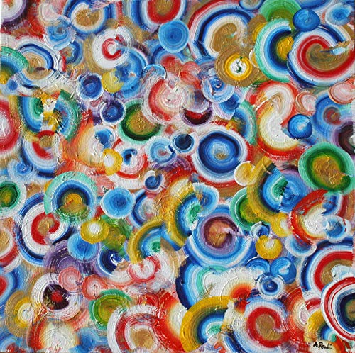 Фигура 24 x 24: Цветни кръгове. Оригиналната работа Алис Раденович.