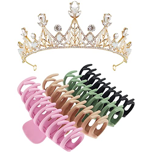 Фиби-нокти за коса TOCESS и Комплект с Корона на Принцеса от страз