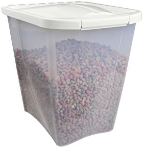 25-фунтовый контейнер за хранителни продукти на Van Ness с уплотнителем Fresh-Tite количка