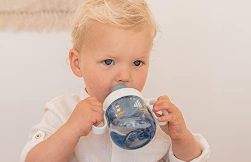 Mepal Mio - Чаша за пиене със защита от капки - Тъмно син - Запечатани чаша с 6 месеца - Детска чаша за пиене