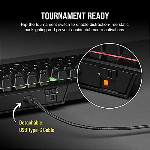 Ръчна детска клавиатура Corsair K70 RGB RAPIDFIRE - Чрез USB интерфейс и инструменти за управление на мултимедийно