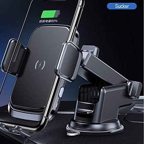 Скоба за директно Излъчване на Мобилния Телефон LMMDDP 15 W Притежателя Телефон, Зарядно за Кола QI Fast Charger Sucker