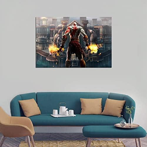 UWW Видеоигри Kratos Бог на Войната Рагнарек Платно Художествен Плакат и Стенни Художествена картина Принт Модерен