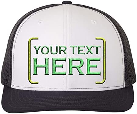 Обичай шапки Mato & Hash С вашия текст Тук | Бродирана шапка за бизнес | Шофьора Ричардсън 112