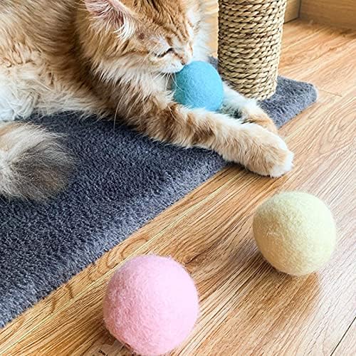 Плюшен играчка с топка за котки AOOF, Интерактивна играчка с топка за котки, 3 Реалистични Звука Животни, Забавна