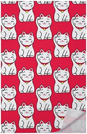 Японски бързо съхнещи Кърпи Maneki-Neko Котка, Гъба, Высокоабсорбирующие Кърпи За Лице, Кърпи за Ръце за Баня, Спа-Хотел