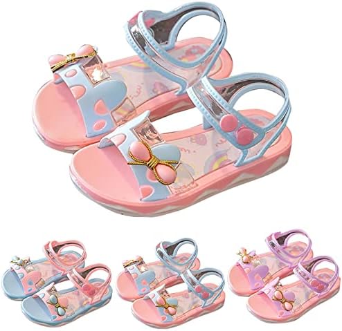 Qvkarw/ Лятна Плажна обувки на Принцесата; Модни Кожени обувки за малки деца и Момичета; Ежедневни обувки; Лоферы на дебела подметка за Деца