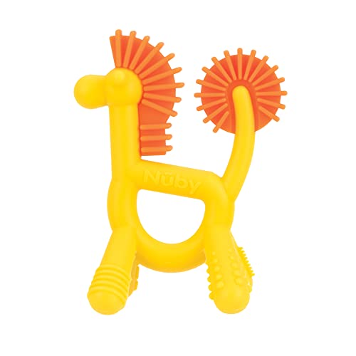 Силиконов Прорезыватель Nuby Гео Zoos - Играчка за никнене на млечни зъби във формата на Жираф за деца на възраст
