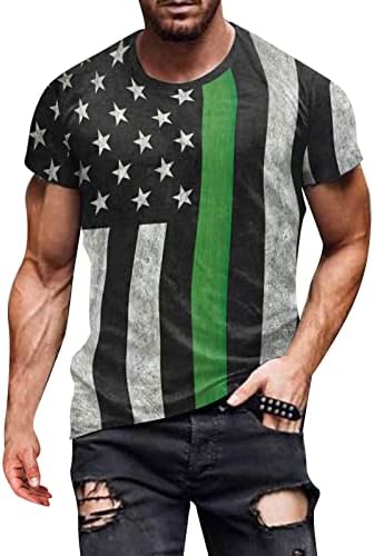 ZDFER, Тениски с Къс Ръкав за Мъже, Денят на Независимостта, 3D Дигитален Печат, Тениски Обикновена Засаждане, Ежедневни
