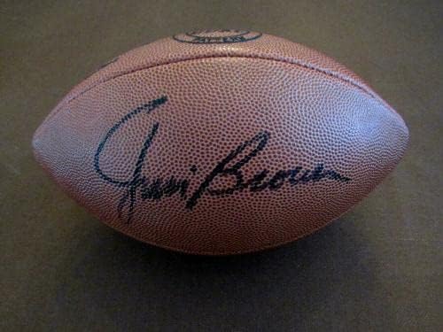 Джим Браун Кливланд Браунз Копито Подписа Auto Ретро футболна топка Wilson The Duke Jsa - Футболни топки С Автографи