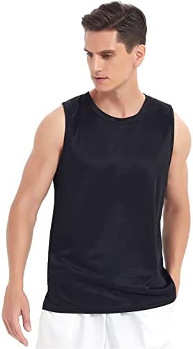 Мъжки Тениски Pilamor, 3 опаковки, Ризи без ръкави за мъже Фитнес, Бързосъхнеща Майк за Фитнес зала за мъже