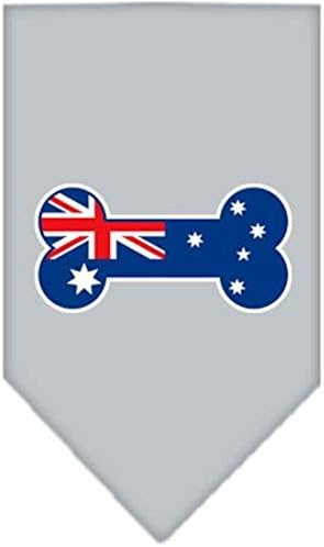 Mirage Pet Products Кърпа с Костяным Флага и Австралийски Трафаретным принтом за домашни любимци, Голяма, Лаймово-зелена