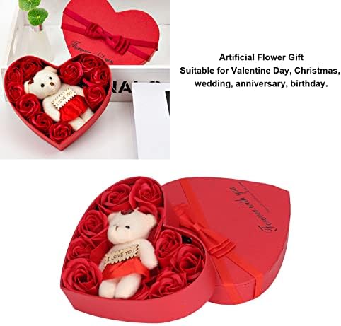 Подарък Кутия Fdit Rose Soap, Декорации за дома В с формата на Сърце, Романтични цветове Меки Сапуни за баня,