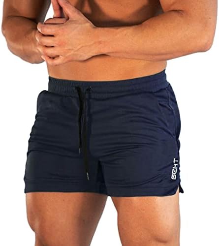 Графични Шорти за Фитнес Мъжки Спортни За Фитнес и Джогинг Лек Окото Дишащи Скоростни Панталони с Къси панталони за Мъже