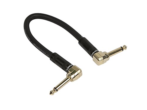 Свързване на кабел за тънкия китара педали Monoprice от 1/4-инчов щепсела TS до 1/4-инчов щепсела TS с части за свързване под