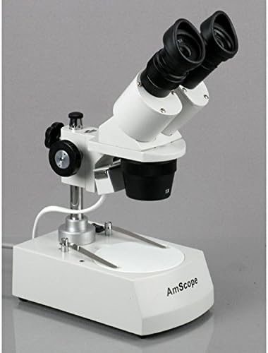 Цифров бинокъла на стереомикроскоп AmScope SE305R-PX-P, инсталиране отпред, с окулярами WF5x и WF10x, 5-кратен/10-кратно/15-кратно/30-кратно