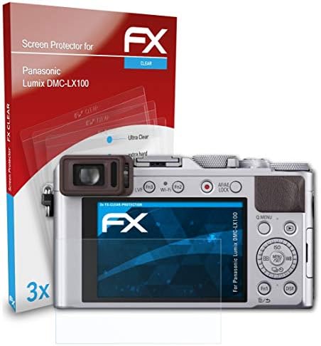 Защитно фолио atFoliX, съвместима със защитно фолио Panasonic Lumix DMC-LX100, Сверхчистая защитно фолио FX (3X)