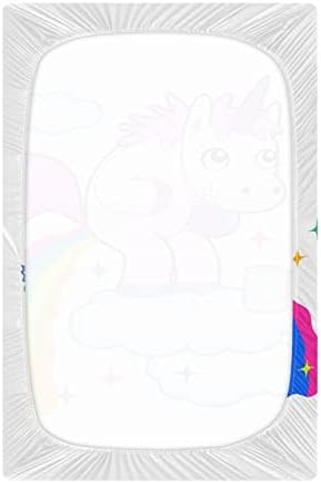 ALAZA Unicorn Преливащи Забавни Кърпи за Яслите, Чаршаф-Кош за Момчета и Момиченца, Мини-Размер 39x27 инча