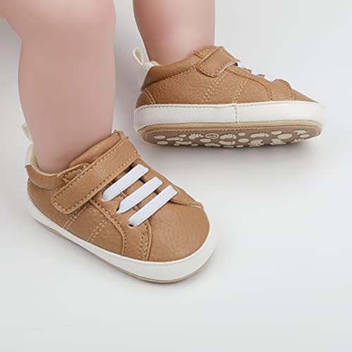 COSANKIM/Обувки за малките момчета и момичета, детски маратонки от изкуствена кожа, дантела, нескользящая гумена подметка,