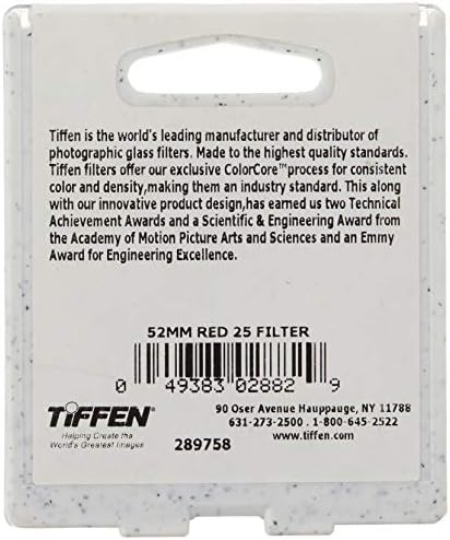 Филтър на Tiffen 52 25 мм (червен)