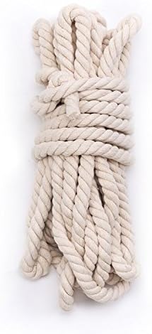 Въже от естествен памук AoDao, Усукани Меки Канап за производство на занаяти собствените си ръце, Плетене, Ресни