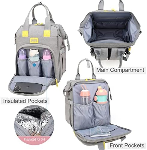 Чанта за памперси DAYELIVE за малки момичета и Момчета, Чанта за бебешки Пелени, Раница-чанта за бебешки Пелени, Многофункционална