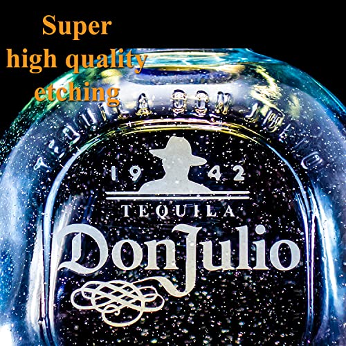 Празна бутилка/гарафа с персонализиран надпис Don Julio Blanco (Съвместима замяна на бутилка Don Julio)