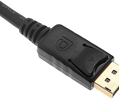 Серия кабел DisplayPort за връзка с компютъра от мъжете на мъжа с дължина 1,8 м 5,9 метра - Черен