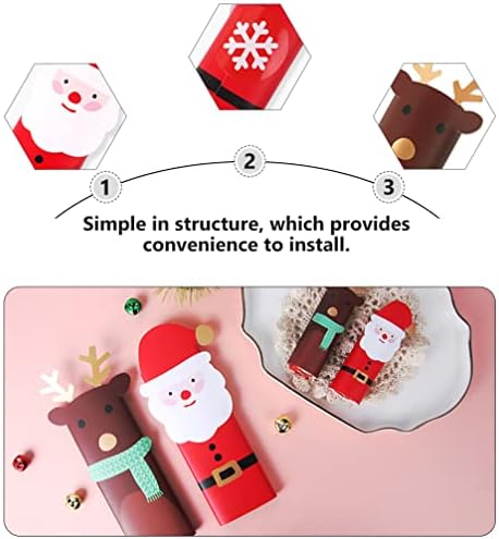 Опаковка PATKAW от 24 Кутии Коледни сладки във формата На Лос и на Дядо Коледа, Конфетных Кутии, Хартиени Притежателите