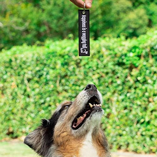 Ключодържател Moto Loot Dog, Ключодържател за кученца, Ключодържател, Подарък за Фен на кучета (Щастие - Това е