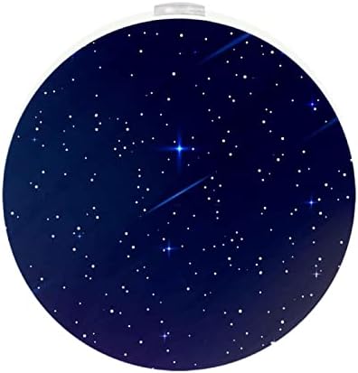 Plug лека нощ от 2 позиции, led нощна светлина Galaxy Stars с Датчик от Здрач до Зори за Детска стая, Детска, Кухня, Коридор