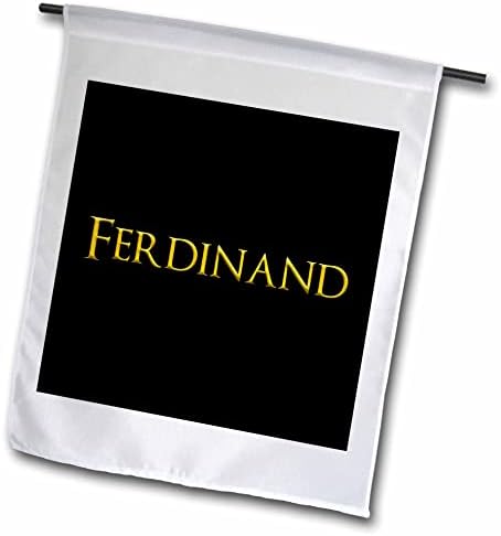 3дРоуз Фердинанд често срещано име за момчетата в Америка. Жълто на черно амулет - Знамена (fl-361401-2)